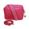 Alice Wheeler Hot Pink Soho Camera Cross Body Bag image of the bag on a white background