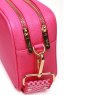 Alice Wheeler Hot Pink Soho Camera Cross Body Bag close up image of the bag on a white background