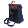 Alice Wheeler Navy Marlow Lightweight Backpack image of the back of the bag on a white background