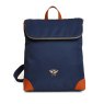 Alice Wheeler Navy Marlow Lightweight Backpack front on image of the bag on a white background