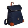 Alice Wheeler Navy Marlow Lightweight Backpack angled image of the bag on a white background