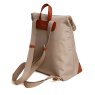 Alice Wheeler Stone Marlow Lightweight Backpack image of the back of the bag on a white background