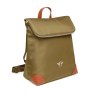 Alice Wheeler Olive Marlow Lightweight Backpack angled image of the bag on a white background