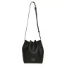 Alice Wheeler Black Bucket Cross Body Bag image of the bag on a white background