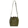 Alice Wheeler Olive Bucket Cross Body Bag image of the bag on a white background