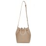 Alice Wheeler Stone Bucket Cross Body Bag image of the bag on a white background
