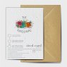 The Seed Card Company You're My Kind Of Mushroom Birthday Card image of the back of the card on a white background