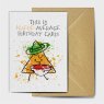 The Seed Card Company With A Better Than Average Pun Birthday Card image of the front of the card on a white background