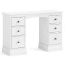 Bordeaux White Double Pedestal Dressing Table image of the dressing table on a white background