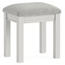 Bordeaux Cotton Dressing Table Stool image of the stool on a white background