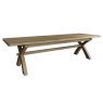 Heritage 2.5m Cross Legged Dining Table angled image of the table on a white background