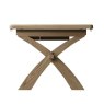 Heritage 2.5m Cross Legged Dining Table image of the end of the table on a white background