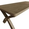 Heritage 2.5m Cross Legged Dining Table close up image of the table on a white background