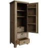Heritage Single Larder Unit angled image of the unit with the door open on a white background