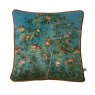Graham & Brown Night Garden Navy Feather Cushion image of the front of the cushion on a white background