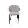 Belle Grey Boucle Chair Pair image of the chair on a white background