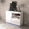 Birlea Miami 1 Door 2 Drawer Sideboard In White