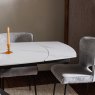 Sintered Stone 1.4m White Extending Dining Table lifestyle image of the table