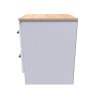 Stoneacre 2 Drawer Locker side on image of the locker on a white background