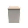 Stoneacre Dressing Table Stool side on image of the stool on a white background