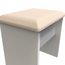 Stoneacre Dressing Table Stool close up angled image of the stool on a white background