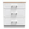 Stoneacre 3 Drawer Deep Chest front on image of the chest on a white background