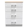Stoneacre 4 Drawer Deep Chest front on image of the chest on a white background