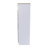 Stoneacre 2ft 6in Mirror Wardrobe side on image of the wardrobe on a white background