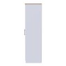 Stoneacre 2ft 6in Plain Wardrobe side on image of the wardrobe on a white background