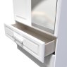 Stoneacre 2ft 6in 2 Drawer Mirror Wardrobe close up of open drawer on a white background