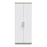 Stoneacre Tall 2ft 6in Plain Wardrobe front on image of the wardrobe on a white background