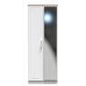 Stoneacre Tall 2ft 6in Mirror Wardrobe front on image of the wardrobe on a white background