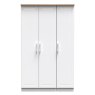 Stoneacre Tall Triple Plain Wardrobe front on image of the wardrobe on a white background