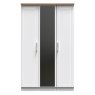 Stoneacre Tall Triple Mirror Wardrobe front on image of the wardrobe on a white background