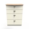 Elizabeth 4 Drawer Deep Chest front on image of the chest on a white background