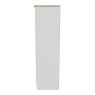 Elizabeth 2ft 6in 2 Drawer Wardrobe side on image of the wardrobe on a white background