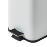 Showerdrape Icon 3 Litre Pedal Bin White Pedal Close Up