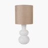 Pacific Aaliyah White Curved Bottle Table Lamp