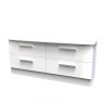 Kinglsey 4 Drawer Bed Box angled image of the bed box on a white background