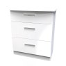 Kingsley 3 Drawer Deep Chest angled image of the chest on a white background