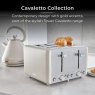 Tower Cavaletto Mushroom 4 Slice Stainless Steel Toaster lifestyle image of the toaster