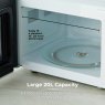 Tower White 20L Manual Microwave lifestyle image of the microwave