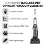 Tower Blue Bagless Pet Upright Vacuum Cleaner lifestyle image of the vacuum cleaner