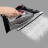 Daewoo 3000W Power Glide Steam Iron lifestyle image of the iron with steam