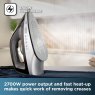 Black & Decker 2700W Steam Generator Iron lifestyle image of the iron with specs