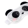Legami Panda Gel Eye Mask front on angled image of the eye mask on a white background
