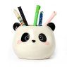 Legami Desk Friend Panda Ceramic Pen Holder image of the pen holder in use on a white background