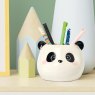 Legami Desk Friend Panda Ceramic Pen Holder lifestyle image of the pen holder