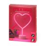 Legami Neon Effect Heart LED Lamp image of the packaging on a white background