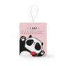 Legami Panda Car Air Freshener image of the air freshener on a white background